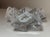 1990s Daum Three Section Cubist Clear and Frosted Crystal Vide Poche Bowl Sculpture For Sale In New York - Image 6 of 16
