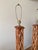 Late 20th Century Late 20th Century Tall McGuire Style Rattan Lattice Floor Lamps - a Pair For Sale - Image 5 of 12