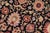 Boho Chic 1990's Floral Pak-Persian Black/Tan Wool Rug - 8'10'' X 12'4'' For Sale In New York - Image 6 of 9