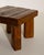 1960s Brutalist Oak Side Table with Wooden Pins, 1960s For Sale - Image 5 of 8