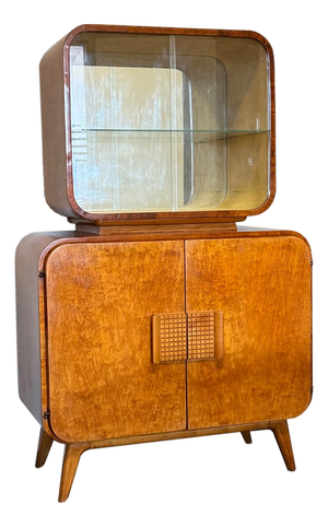 Glass Cabinet by Jindrich Halabala for Up Zavody, 1946