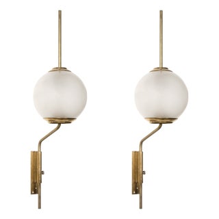 LP11 Pallone Wall Lamps by Luigi Caccia Dominioni for Azucena, 1950s, Set of 2 For Sale