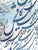 Ali Bakhtiari, Siah-Mashq Calligraphy in Prussian Blue, 1989, Ink on Handmade Ebru Marbled Paper For Sale - Image 4 of 17