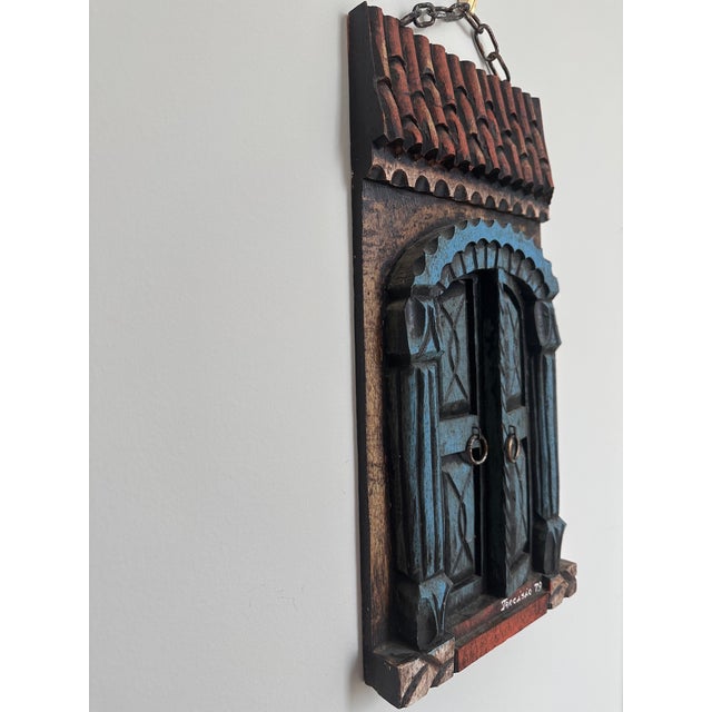 Wood 1979 Brazilian Carved Wood Door Wall Sculpture by Tarcisio, Rio De Janeiro For Sale - Image 7 of 9