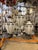 Neoclassical 1900 Leaded Glass Large Light Fixture For Sale - Image 3 of 7