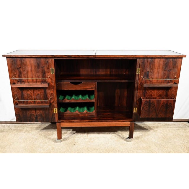 Scandinavian Bar on Wheels by Torbjørn Afdal for Bruksbo, 1960s For Sale - Image 10 of 18