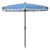 Safavieh Outdoor Estonia 6.5 ft Fringe Umbrella - Light Blue For Sale - Image 4 of 4