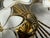 Hollywood Regency Hollywood Regency Glass Floral Wall Sconces from Gealux, 1970s, Set of 2 For Sale - Image 3 of 8