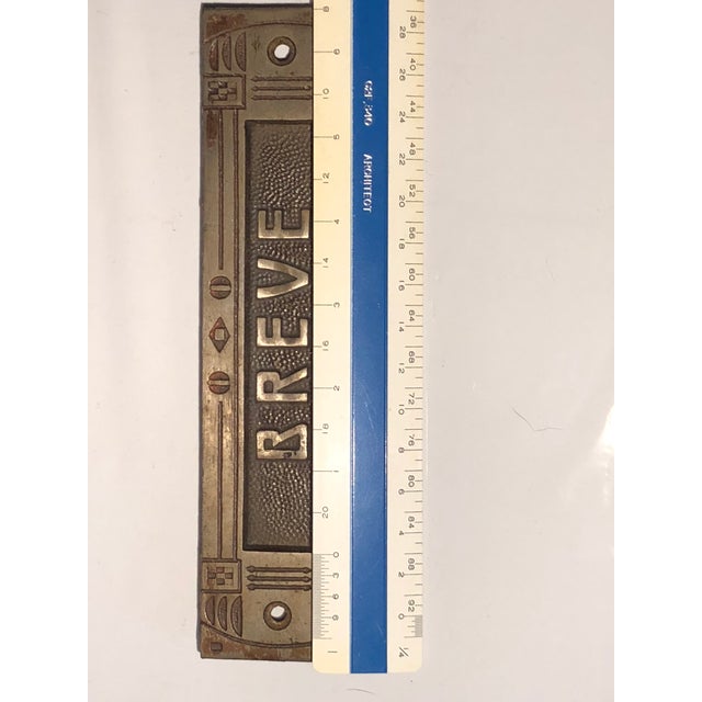 Antique Breve Mail Slot For Sale In Seattle - Image 6 of 12