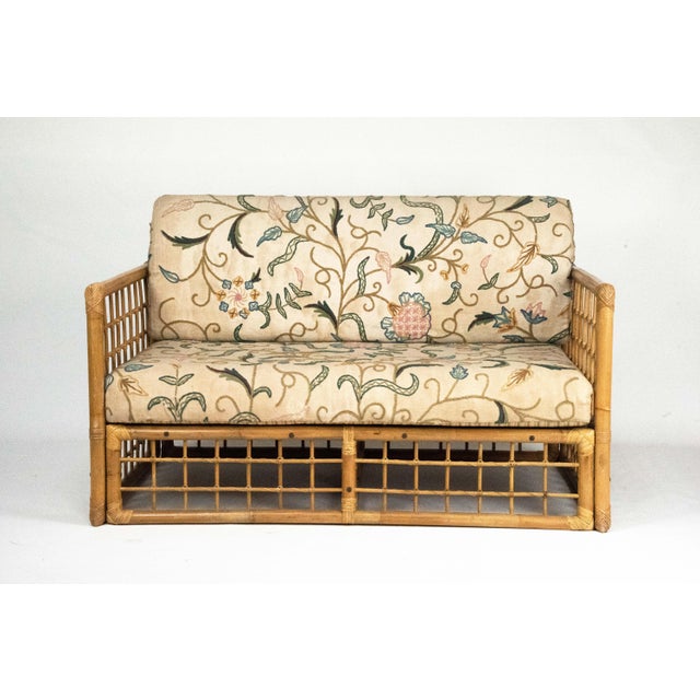 Mid-Century Modern Italian Tropical Chic Loveseat by Vivai Del Sud, 1960s For Sale - Image 4 of 12