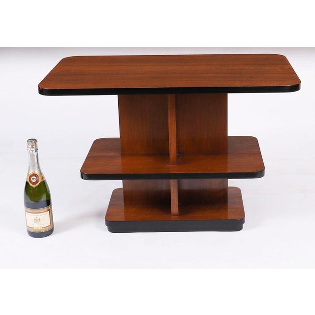 Vintage Art Deco Tiered Walnut Coffee Table, 1920s For Sale - Image 11 of 12