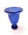 Modern Vintage Handblown Cobalt Blue Celery Stem Bowl For Sale - Image 3 of 9