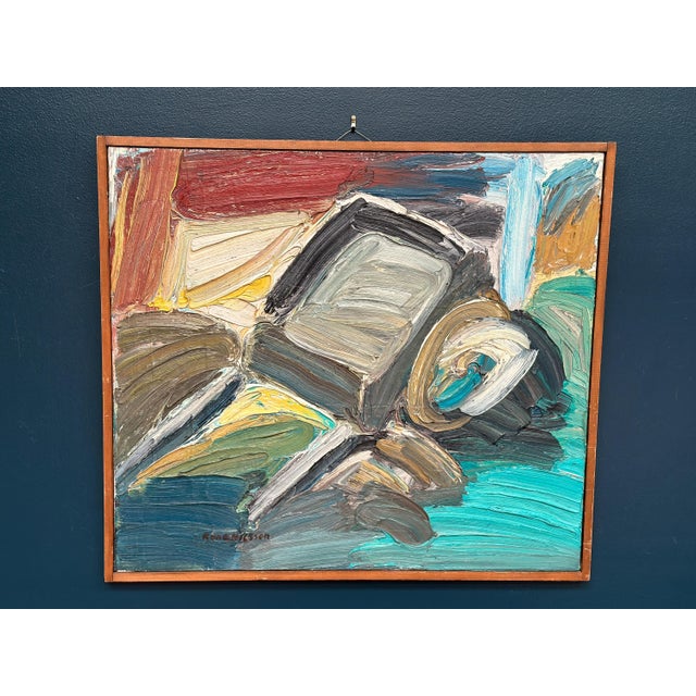 Rune Nilsson, Monday Feeling, 1950s, Oil Painting on Panel, Framed For Sale - Image 15 of 17