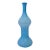 Sky Blue Empoli Cased Glass Vase, Mid-Century Italy For Sale