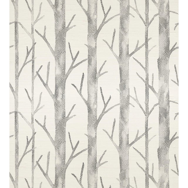 Contemporary The House of Scalamandré Everett Silk Wallcovering, Shadow For Sale - Image 3 of 3