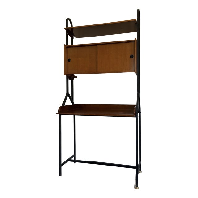 Freestanding Wall Unit with Desk, 1960s For Sale