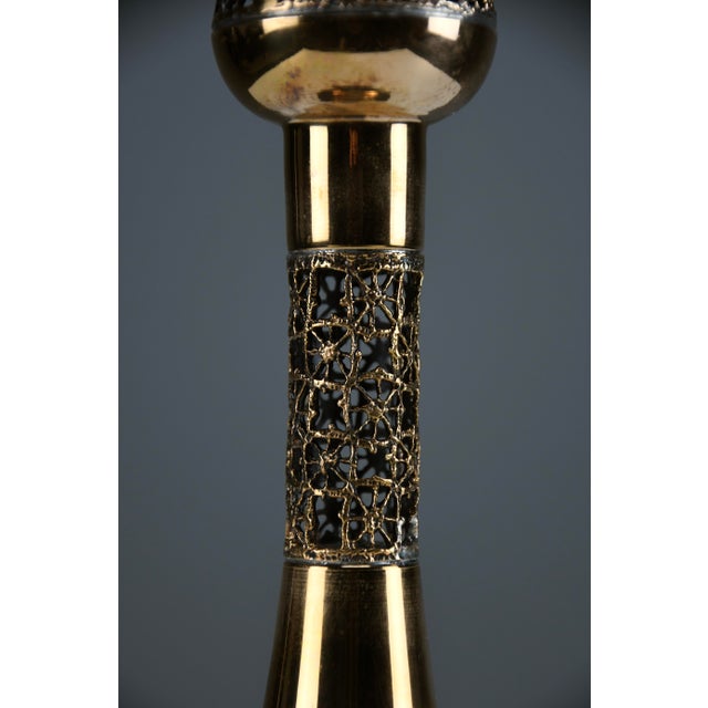 Vintage Scandinavian Pitsi Copper Candleholders by Pentti Sarpaneva for Turun Hopea, 1960s, Set of 3 For Sale - Image 6 of 14