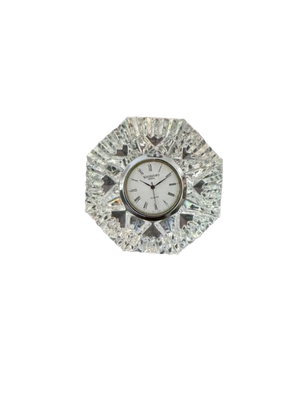 Waterford Crystal Paperweight Clock
