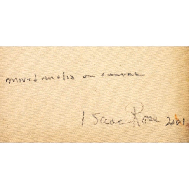 Textile Edith Isaac Rose Abstract Composition Collage For Sale - Image 7 of 7