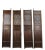 Brown Double Happiness Lattice Screen Door Panel - Set of 4 For Sale - Image 8 of 9