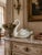 Elegant Mid 20th Century Ceramic Swan Decorative Bowl | Hollywood Regency Coastal Accent 20” Wide For Sale - Image 16 of 16