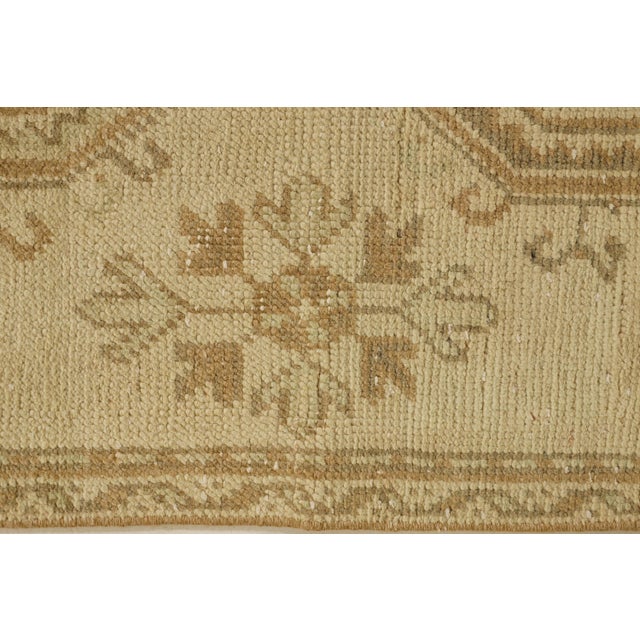 Turkish Vintage Circa 1940 Turkish Oushak Runner 2ft 10in X 11ft For Sale - Image 3 of 7