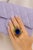 Bochic “Capri” Vintage Multi Sapphire, Amethyst & Diamond Ring Set In 18K Gold & Silver For Sale In New York - Image 6 of 7
