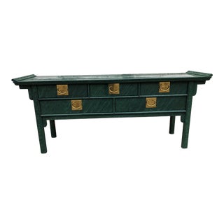 Century Furniture Lacquered Pagoda Console Table For Sale