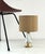 Italian Murano Glass and Brass Table lamp, produced in the 1960s. Tiny table lamp, restored and equipped with new electric...