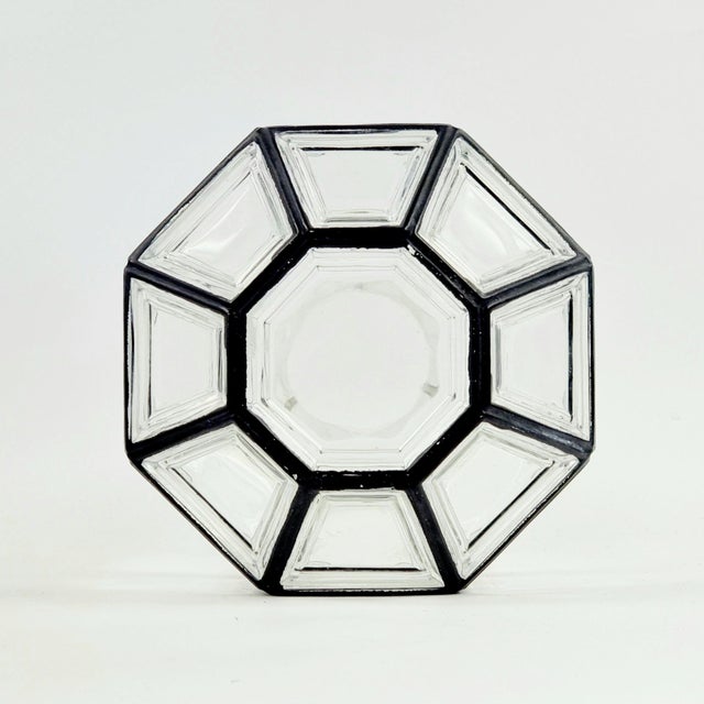 1960s Mid-Century Modern Glass & Brass Pendant Light From Limburg, Germany For Sale - Image 10 of 10