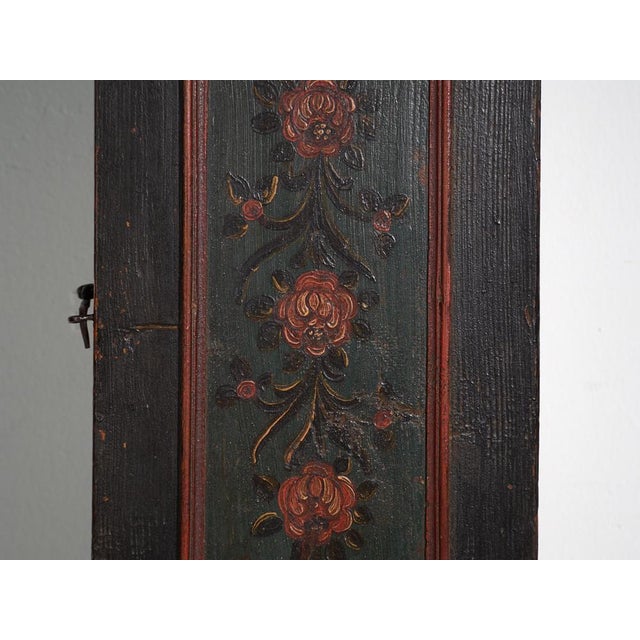 Longcase Clock in Painted Pine, Central Europe, 1850 For Sale - Image 6 of 18