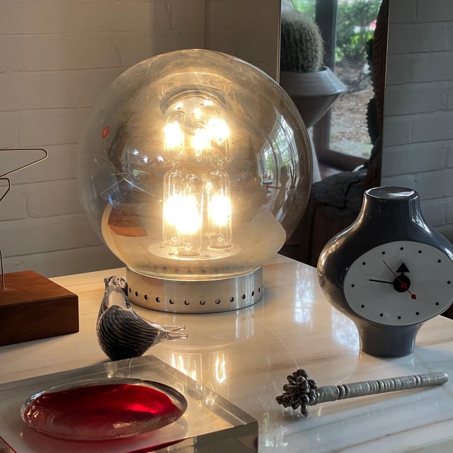 Mid 20th Century Robert Sonneman "Gazing Ball" Lamp For Sale - Image 11 of 12