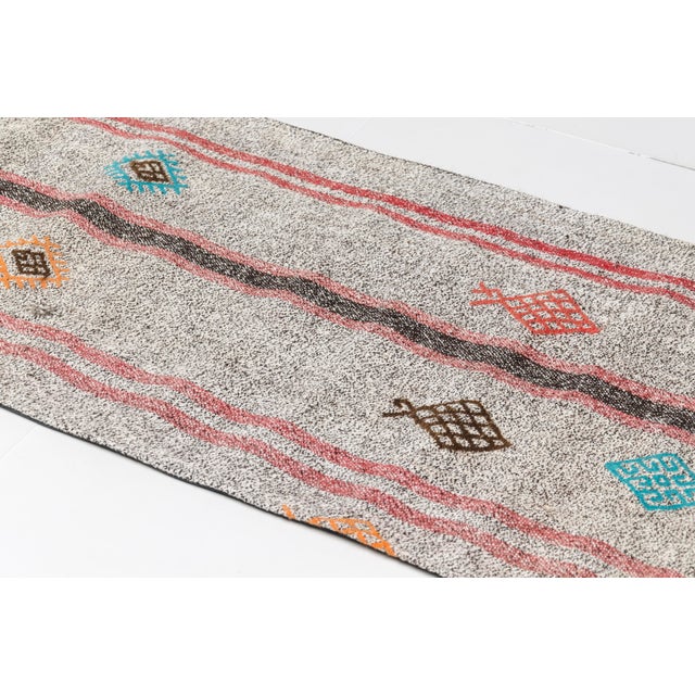 Textile Organic Oushak Vintage Kilim For Sale - Image 7 of 10