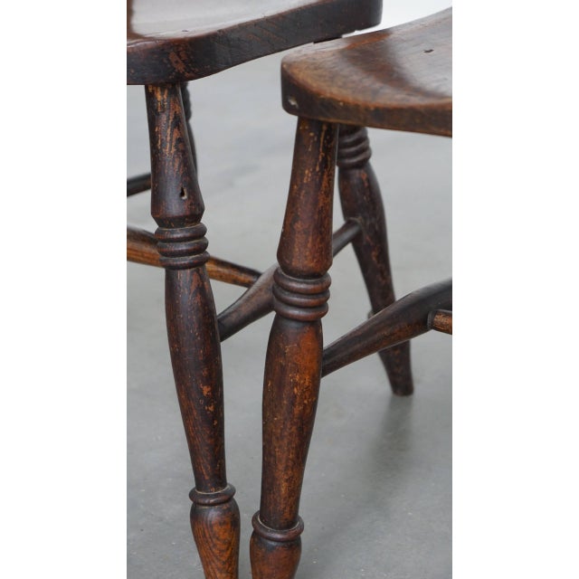 Antique English Oxford Dining Chairs, Set of 10 For Sale - Image 11 of 14