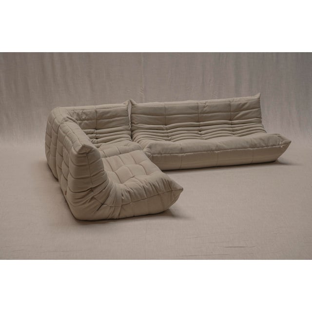Ligne Roset Togo Sofa Set by Michel Ducaroy for Ligne Roset, 1973, Set of 3 For Sale - Image 4 of 18