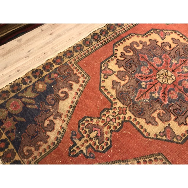 1960s Handmade Bohemian Turkish Rug- 4′4″ × 7′9″ For Sale - Image 5 of 11