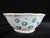 Very sweet vintage Chinese Nyonya porcelain rice bowl with lobed rim. White backdrop showing colorful enamel hand painted...