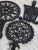 Late 20th Century Cast Iron Grain & Tassel Trivets- Set of 3 For Sale - Image 10 of 10