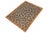 Abstract Modern Balochi Blue/Gold Wool Rug - 3'6''x4'10'' For Sale - Image 3 of 11