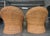 Late 20th Century Vintage Sculptural Braided Rattan Lounge Armchairs in Tropical Upholstery, Pair For Sale - Image 5 of 12