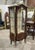 French 1990s French Vintage Glass Cabinet Vitrine Louis XVI Style For Sale - Image 3 of 7