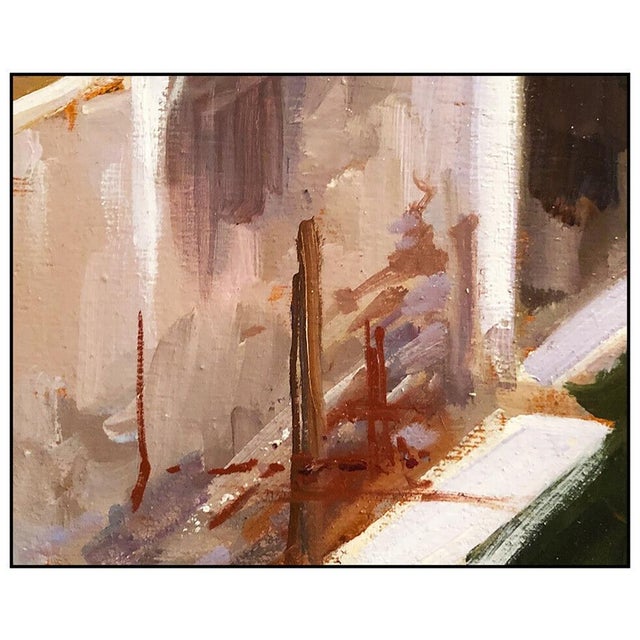 Impressionist Mid 20th Century Quiet Canal, Claudio Simonetti For Sale - Image 3 of 4