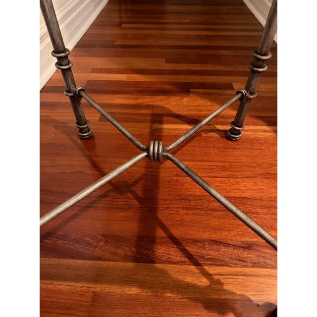 1970s Vintage Giacometti Style Iron Side Table For Sale - Image 5 of 5