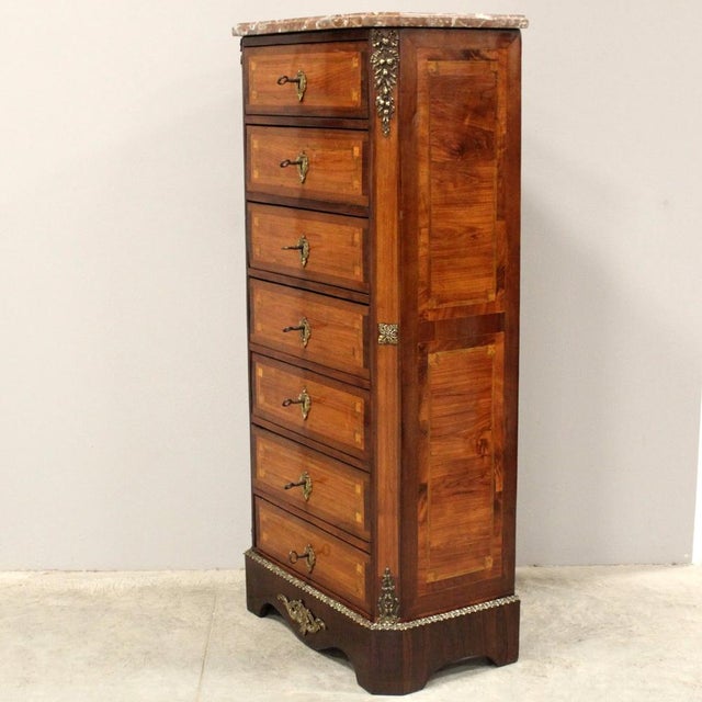 Napoleon III Weekly Chest of Drawers, 19th Century For Sale - Image 4 of 16