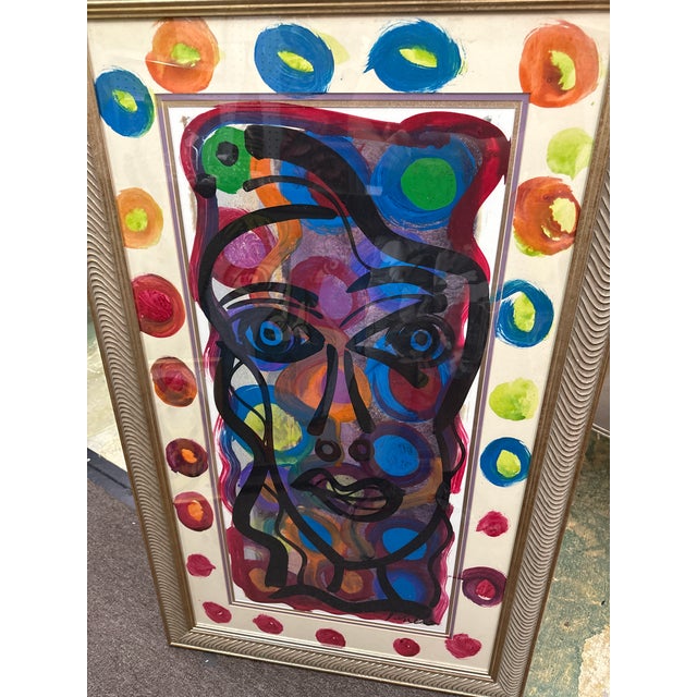 1970s Peter Robert Keil Colorful Abstract Painting For Sale In Atlanta - Image 6 of 7