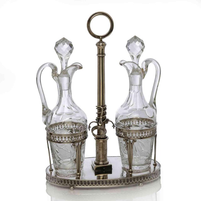 Brescian Silver Oil Cruet, 1812, Set of 3 For Sale - Image 4 of 7