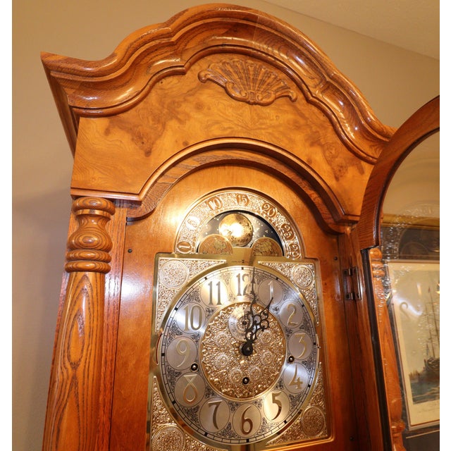 Late 20th Century Late 20th Century Howard Miller “Richmond” Grandfather Clock — Model 610-796 For Sale - Image 5 of 18