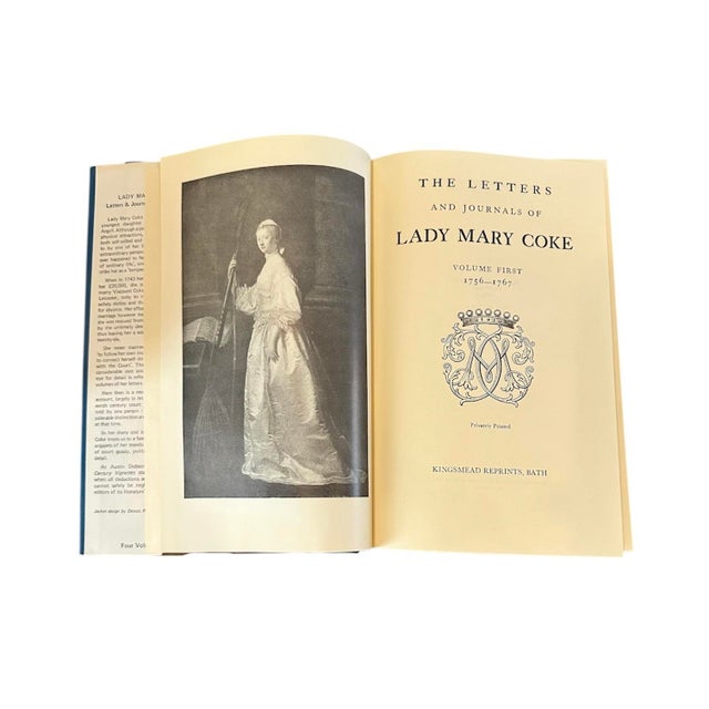 Blue Vintage the Letters and Journals of Lady Mary Coke Rare 4 Volume Book Set Hc W/ Dj For Sale - Image 8 of 9