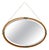 Arts and Crafts Oval Copper Wall Mirror, 1890 For Sale