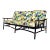 Superb 1950's Rattan, Cane and Brass Sofa by John Wisner for Ficks Reed For Sale